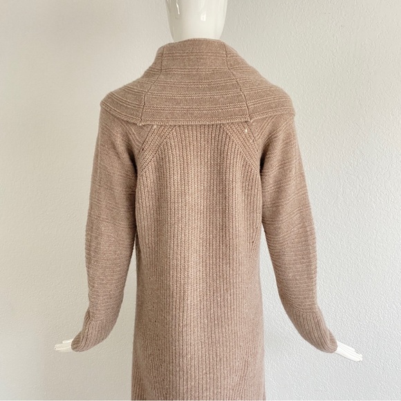 Hayden Cashmere Cowlneck beige cashmere sweater dress - Picture 5 of 10